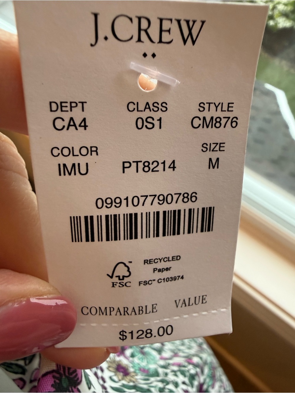 J. Crew Floral Shirred Waist Mini Dress in Black and Pink - Picture 3 of 3